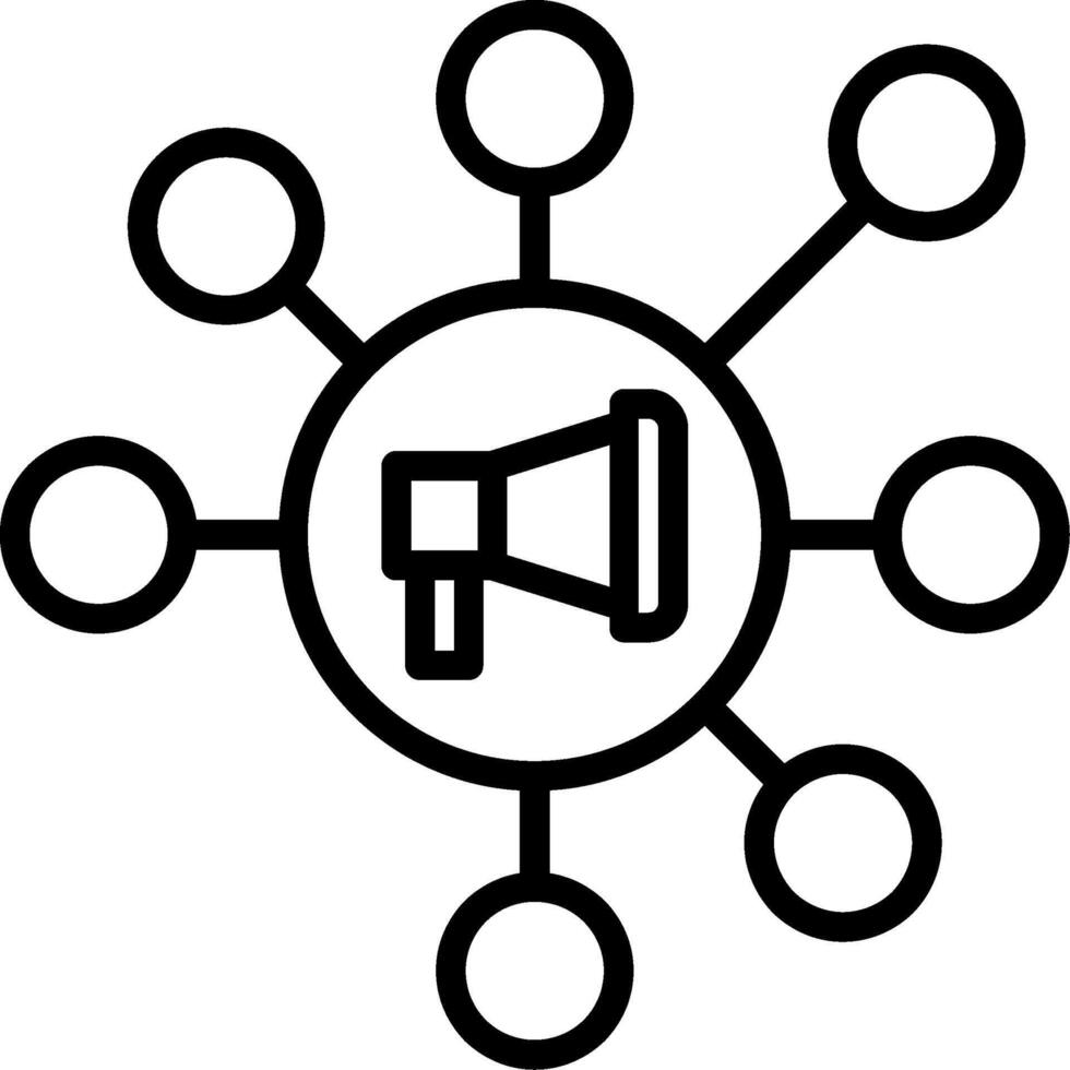 Affiliate Marketing Line Icon vector