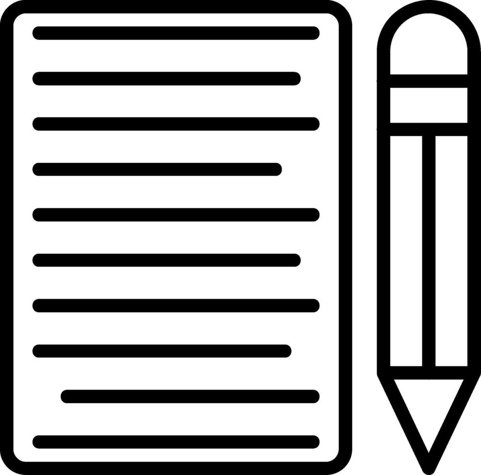 Copywriter Line Icon vector