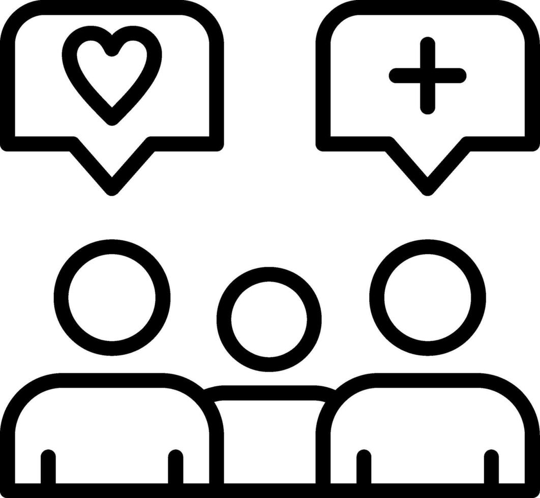 Brand Engagement Line Icon vector