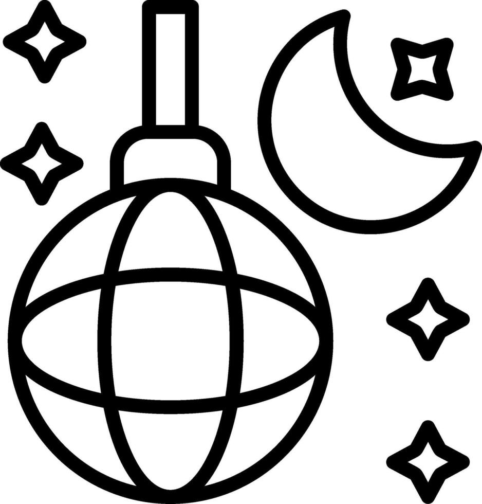 Nightlife Line Icon vector