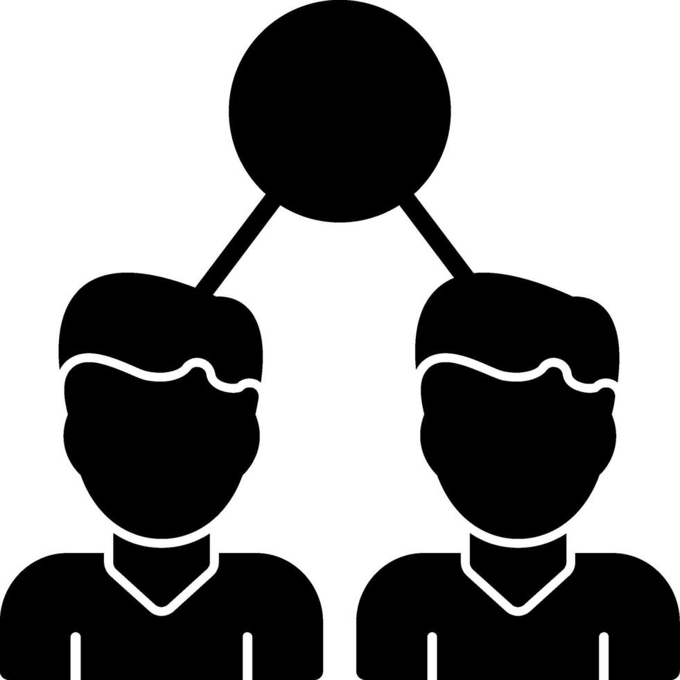 Lookalike Audiences Glyph Icon vector