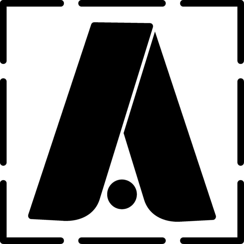 Google Adwords Glyph Icon vector