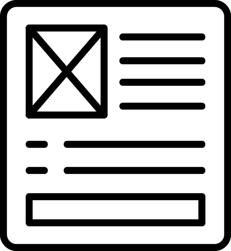 Latent Semantic Index Line Icon vector