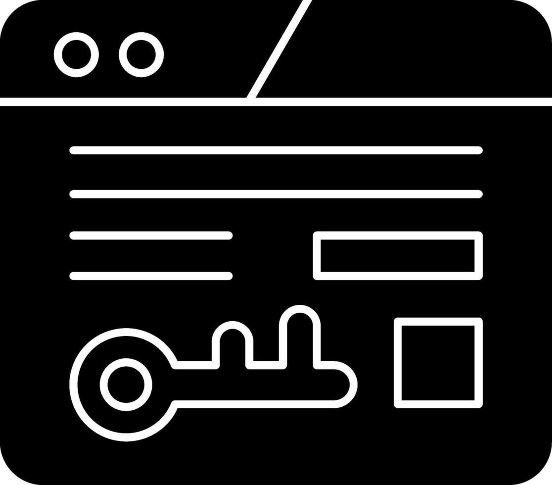 Keyword Density Glyph Icon vector