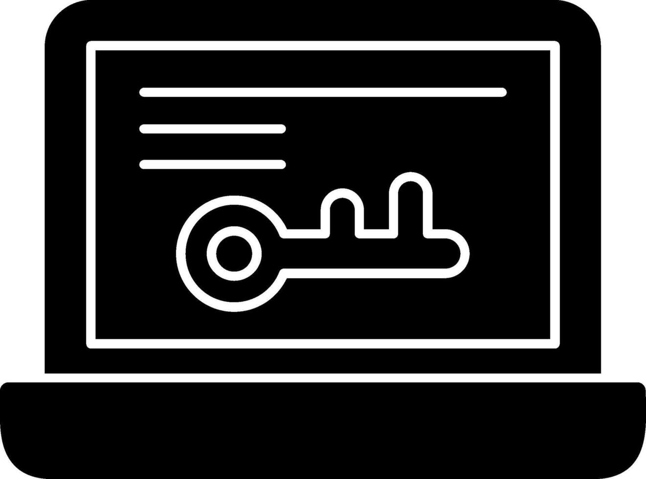 Keyword Stemming Glyph Icon vector