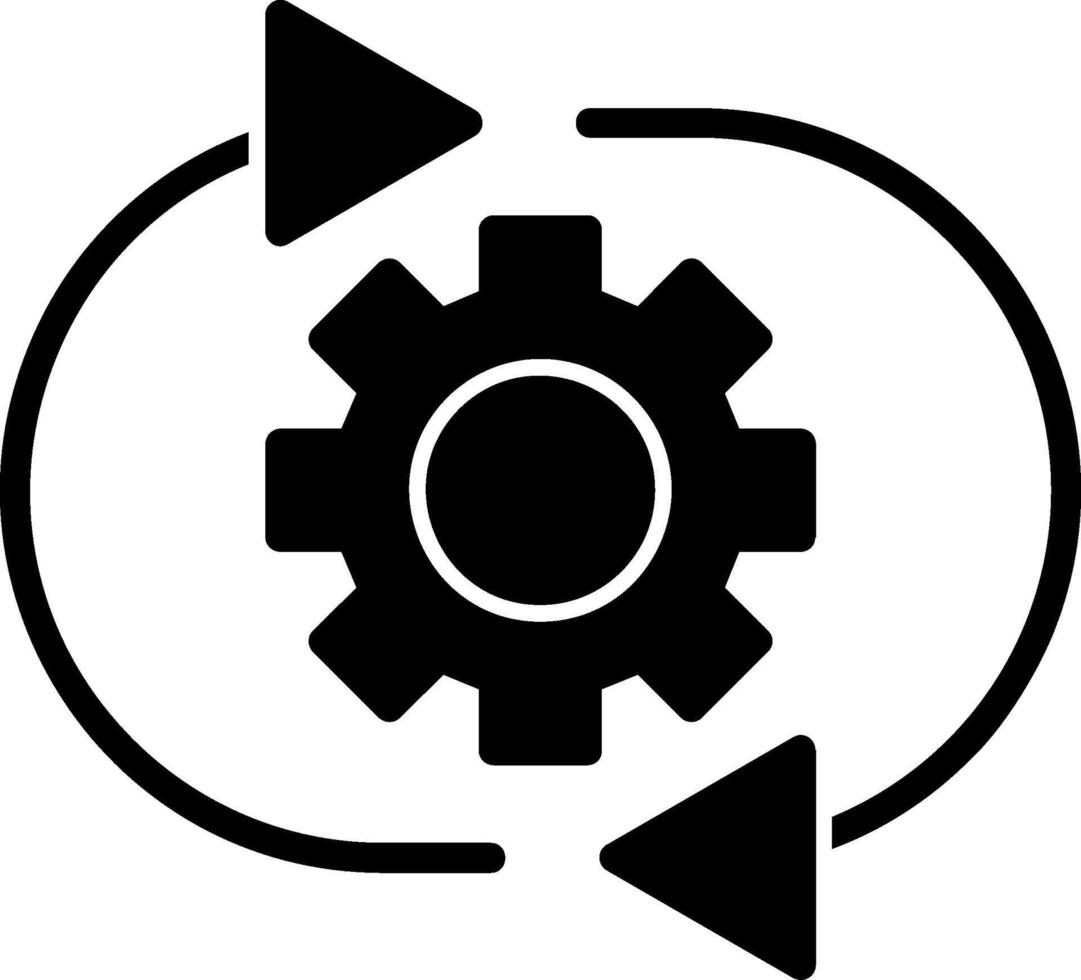 Optimization Glyph Icon vector