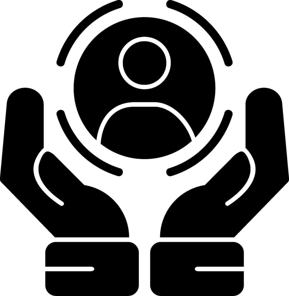 Customer Retention Glyph Icon vector