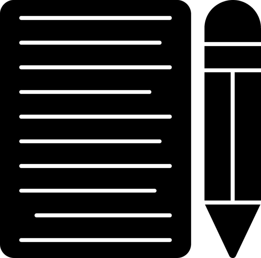 Copywriter Glyph Icon vector