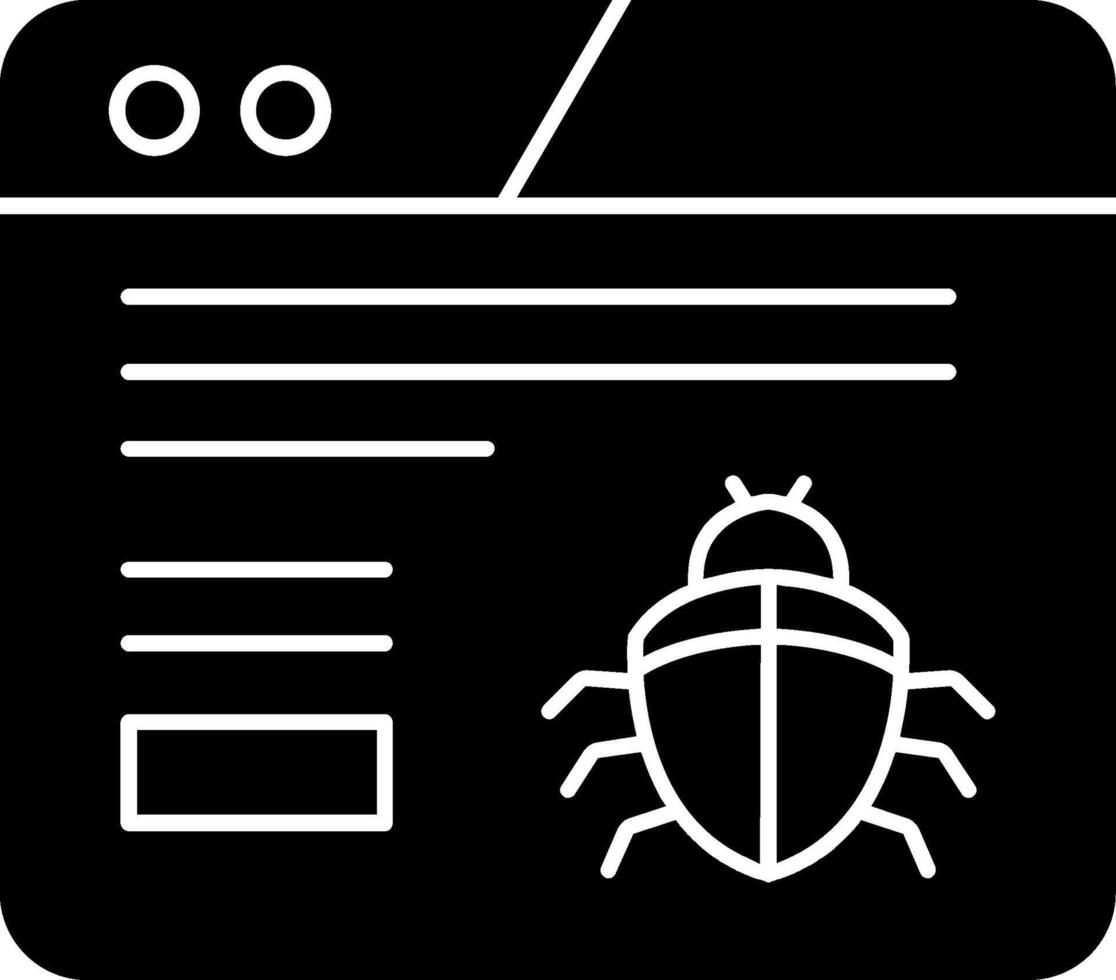 Crawler Glyph Icon vector