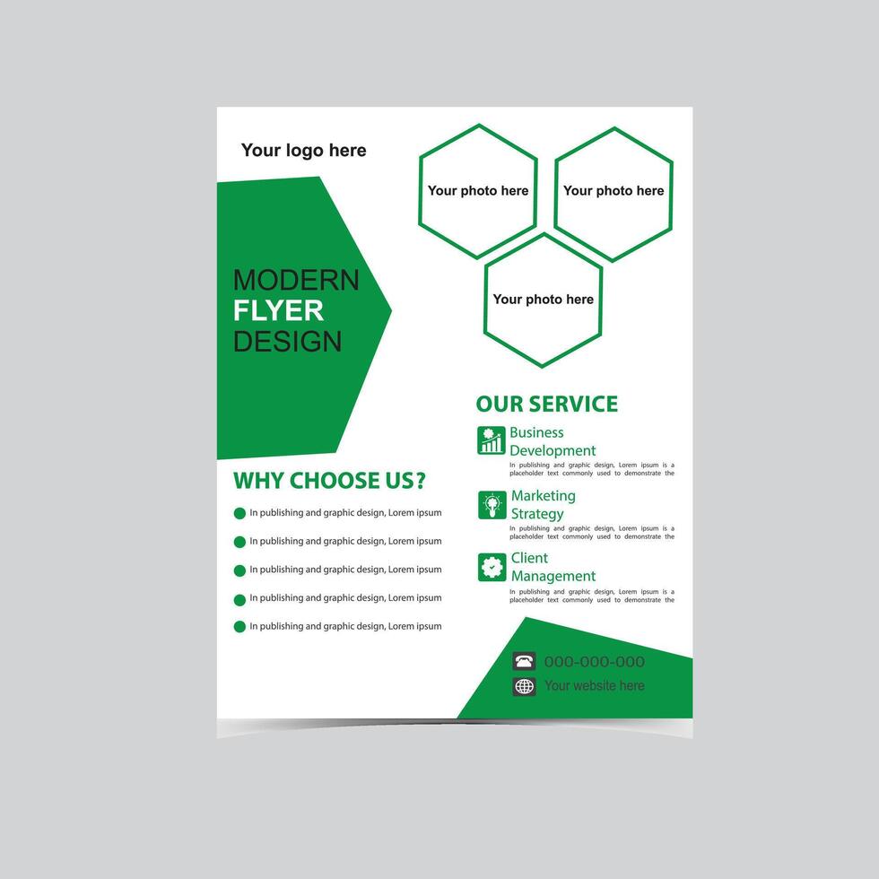 professional flyer design for your business vector