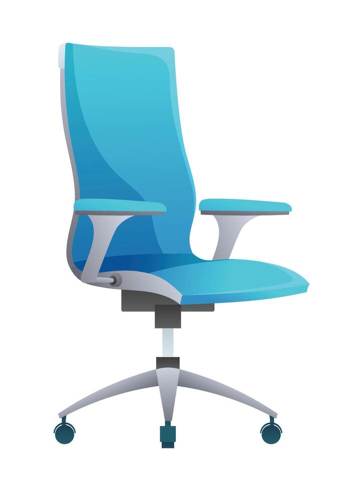 Office chairs illustration isolated on white background vector