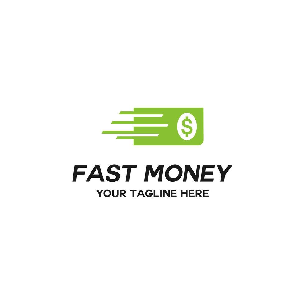 Fast money logo design. Illustration , suitable for your design need, logo, illustration, animation, etc. vector