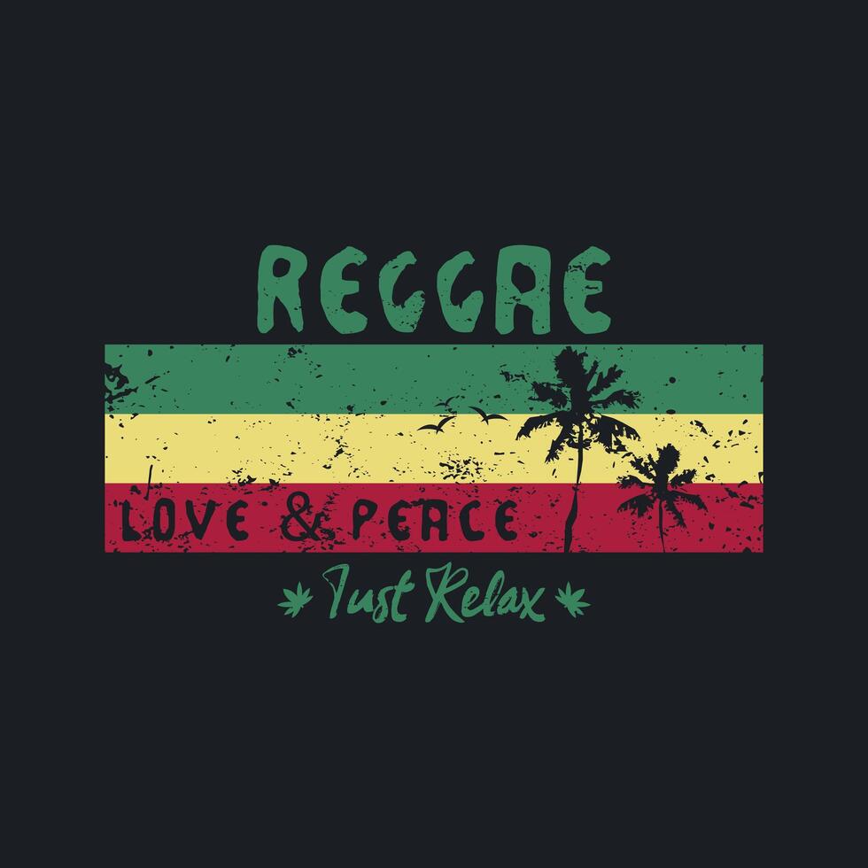 Reggae stylish t-shirt and apparel abstract design.print, typography, poster. vector