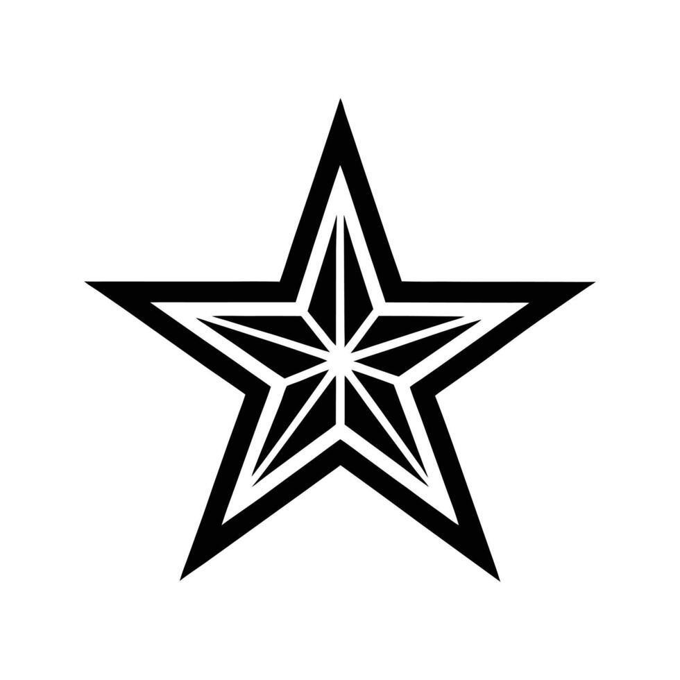 Star , cartoon, clipart and line art design for printable graphic projects vector