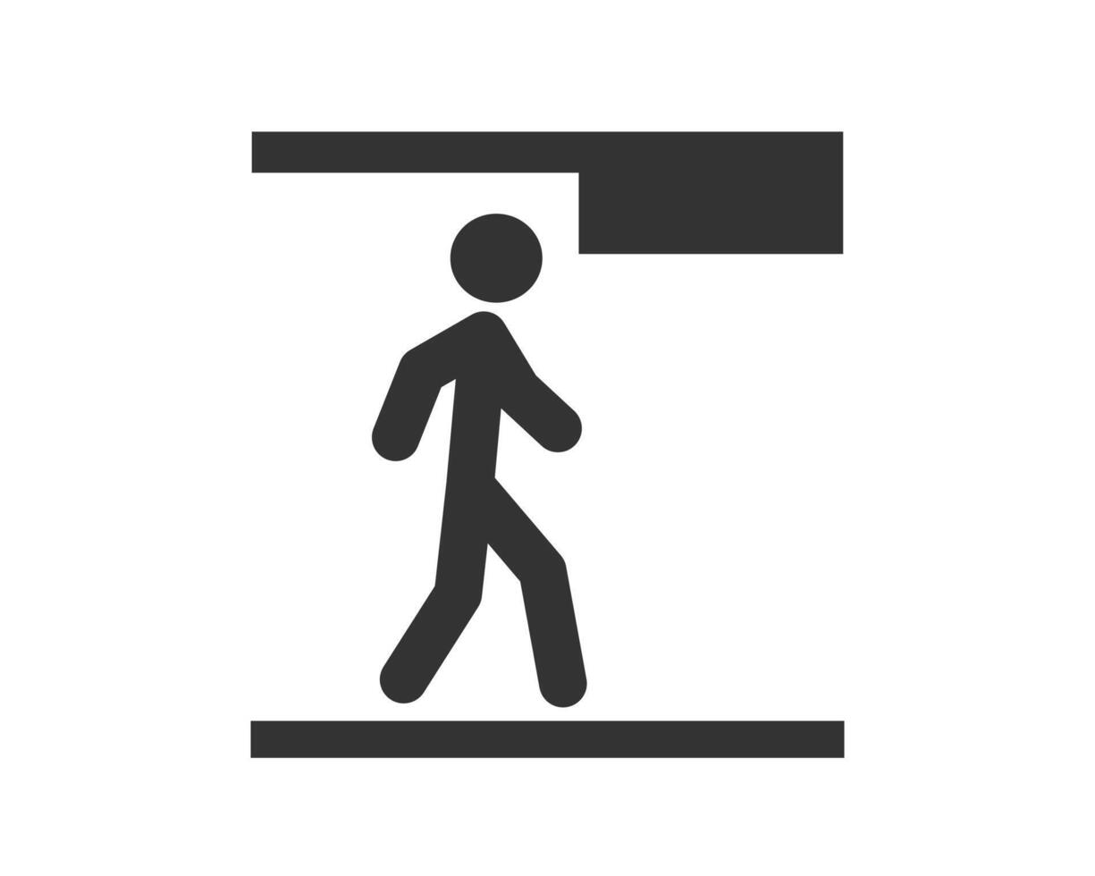 Safety sign watch your head icon symbol. Mind your head caution info. illustration image. vector