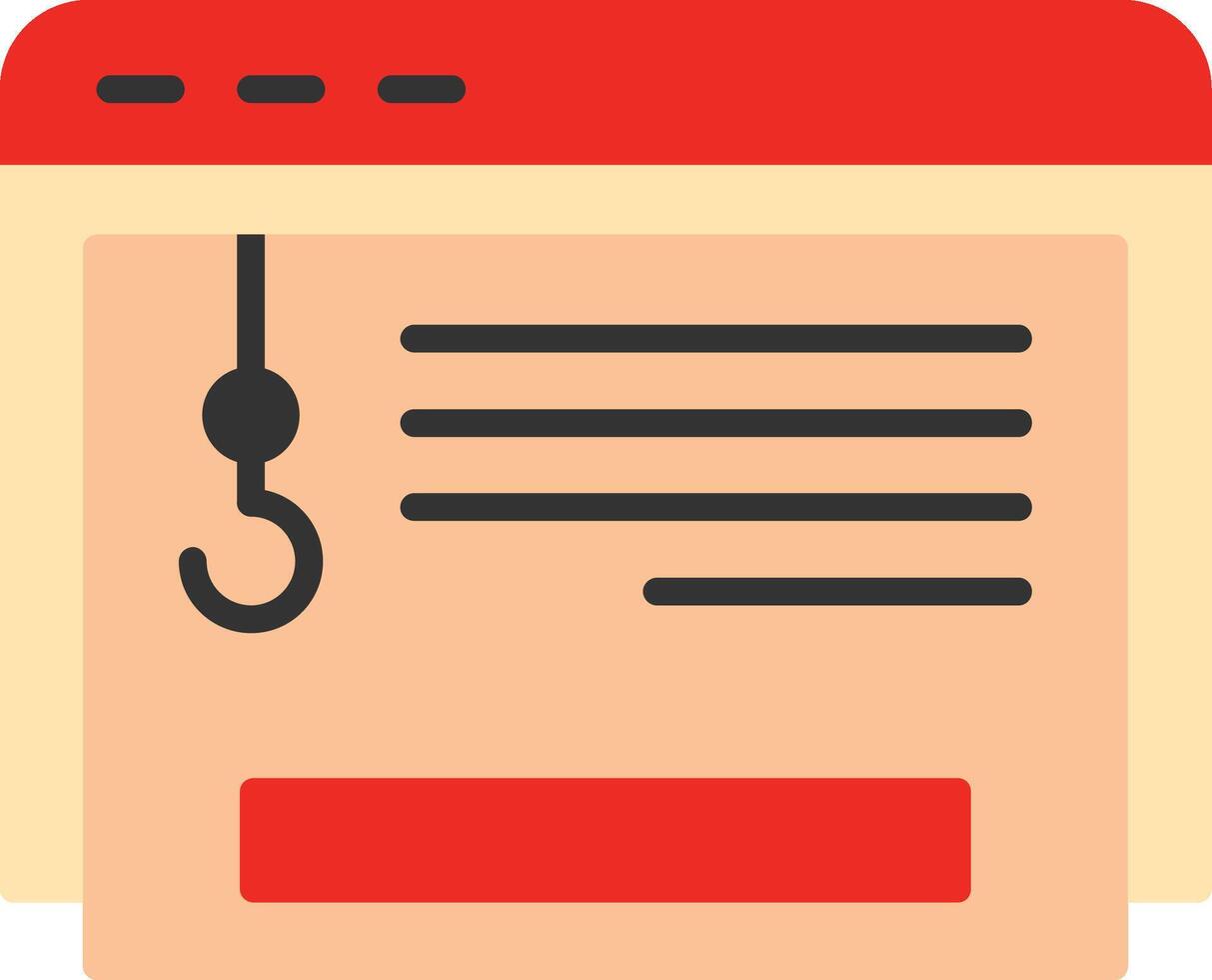 Clickbait Flat Icon vector