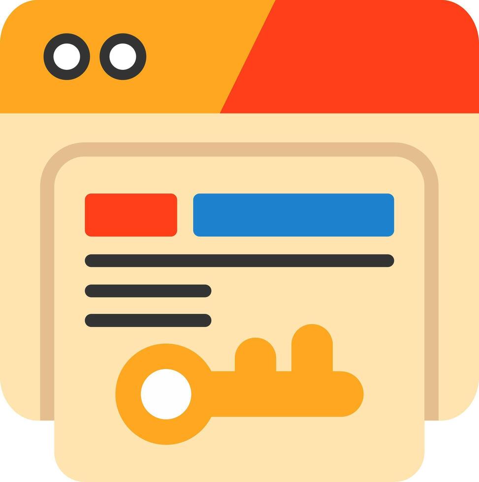 Keyword Stuffing Flat Icon vector