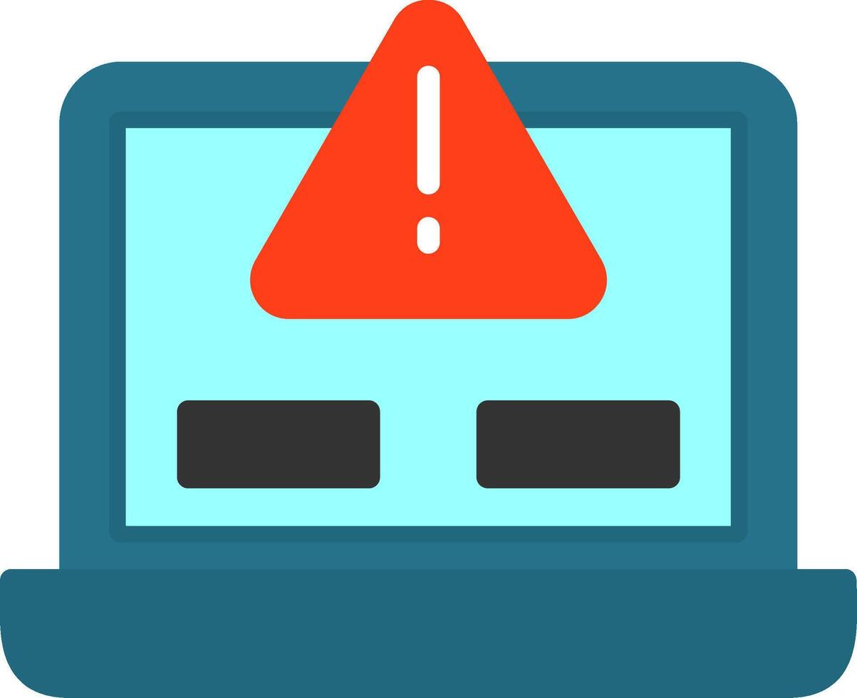 Error Flat Icon vector
