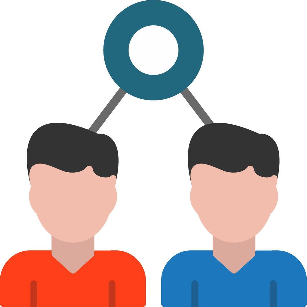 Lookalike Audiences Flat Icon vector