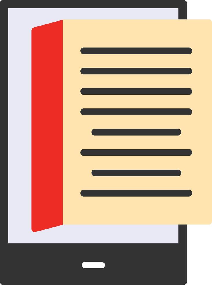 Ebook Flat Icon vector