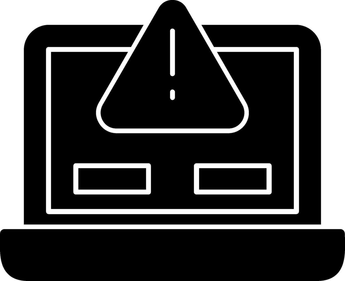 Error Glyph Icon vector