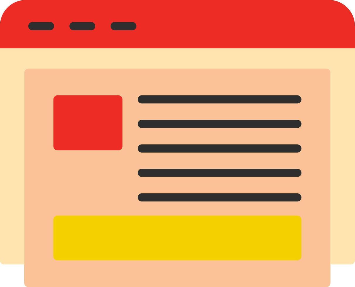 Blogging Flat Icon vector