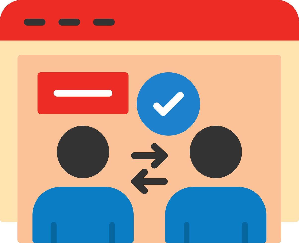 Deal Sites Flat Icon vector