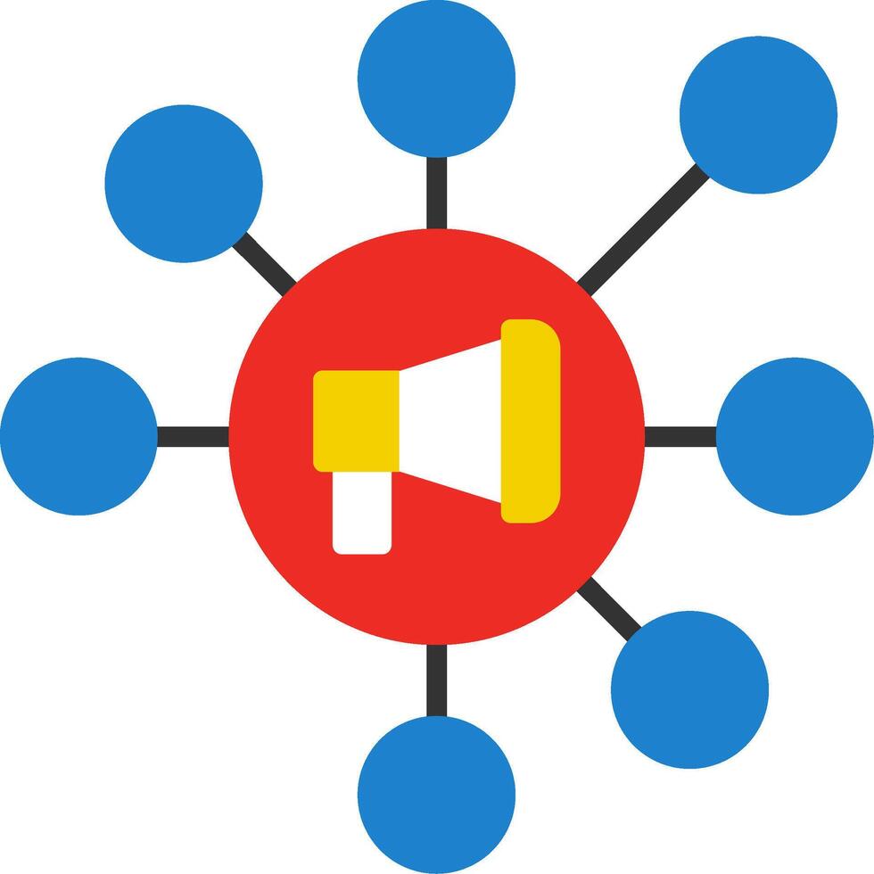 Affiliate Marketing Flat Icon vector