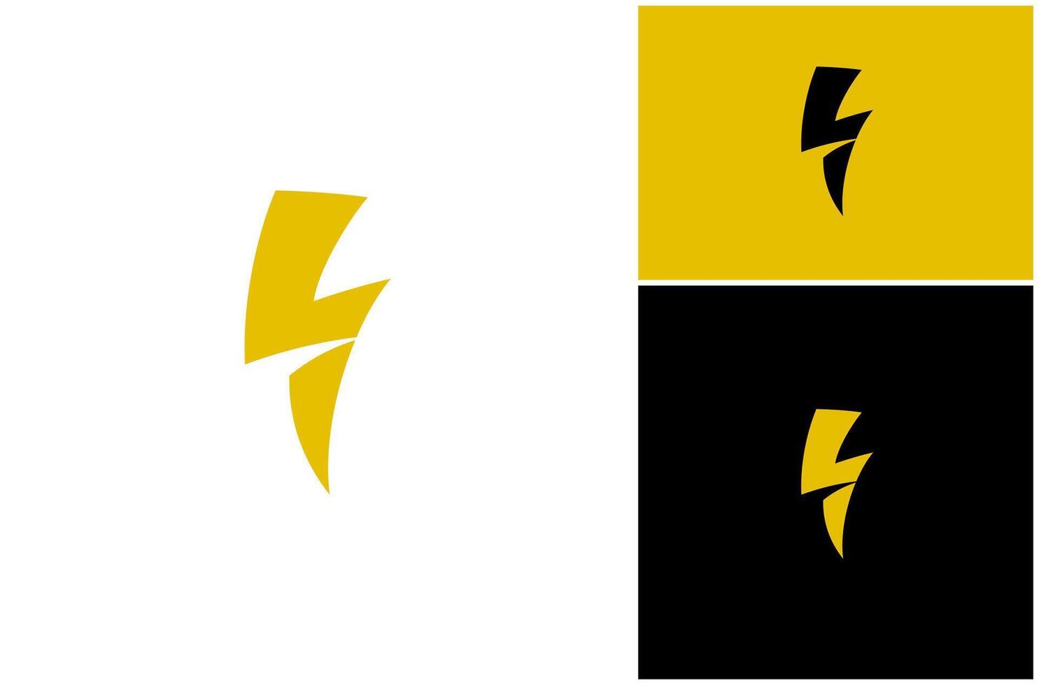 Letter L Lightning Bolt Volt Flash Thunder Storm Electric Power Energy Logo Design Illustration vector