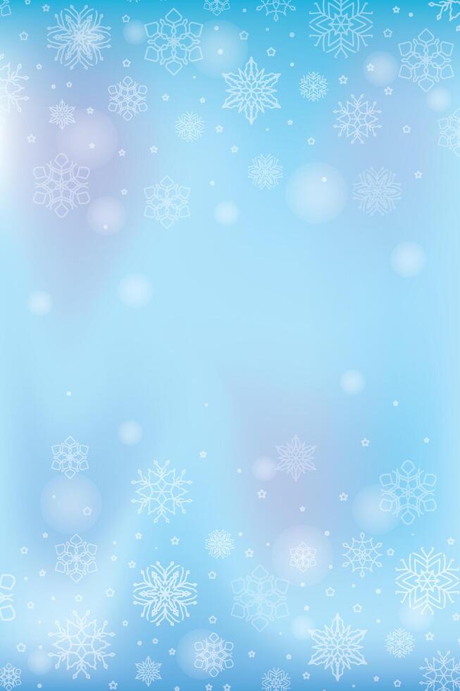 Christmas motif with snowflakes vector