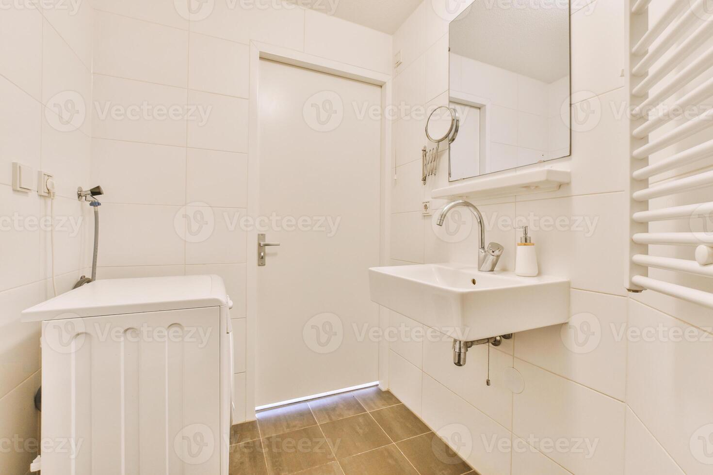A white door photo