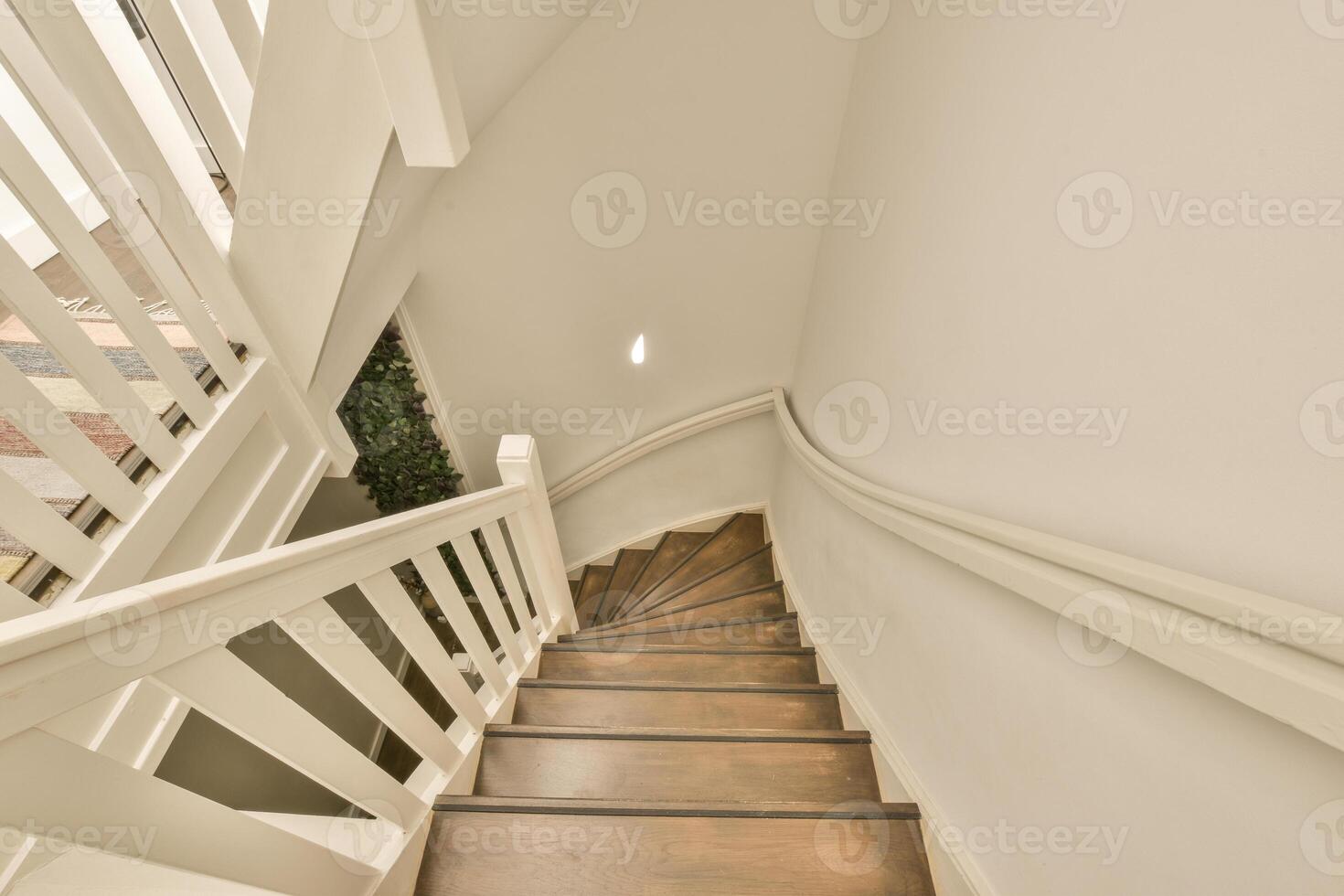 A white stair case photo