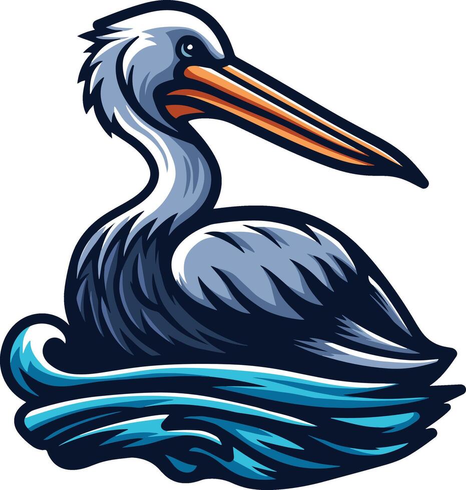 Pelican Bird Drawing Art vector
