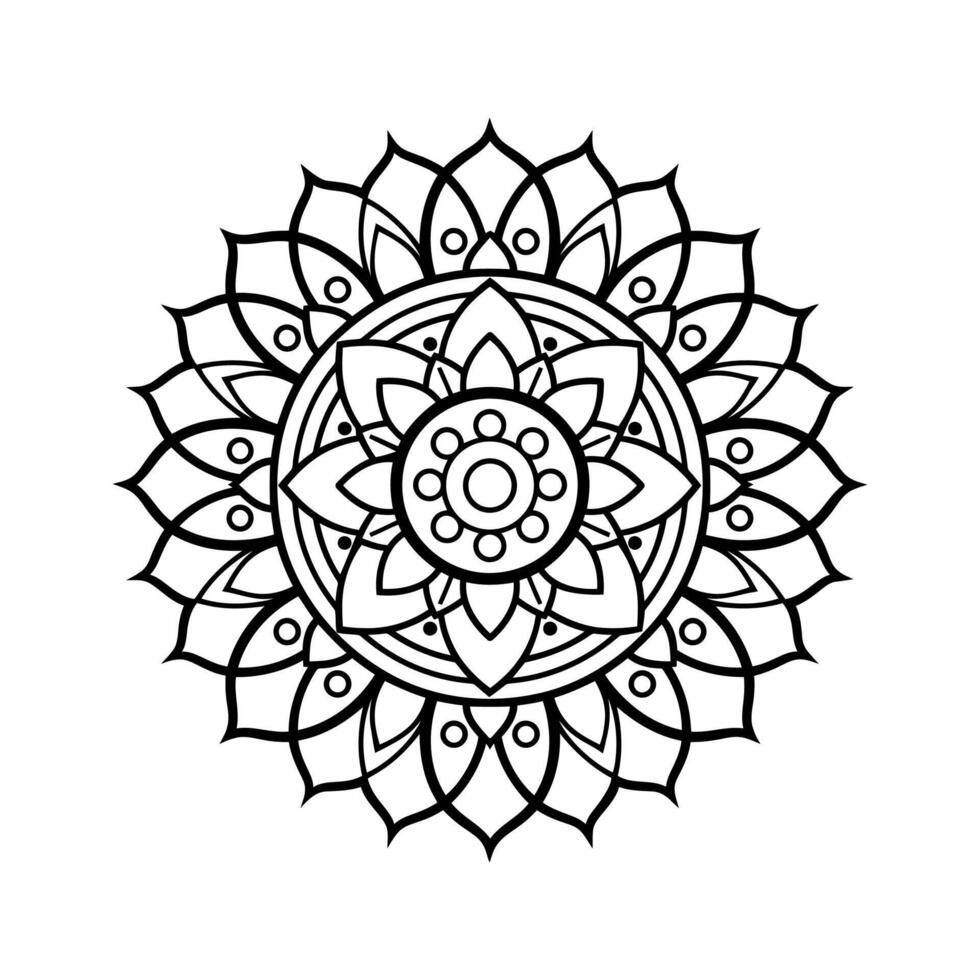 A delicate, lace-like mandala design with fine, intricate details that mimic the texture and flow of lace fabric. vector