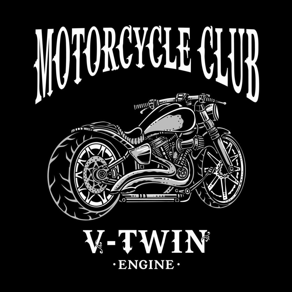 Motorcycle logo emblems on dark background, eps 10 vector