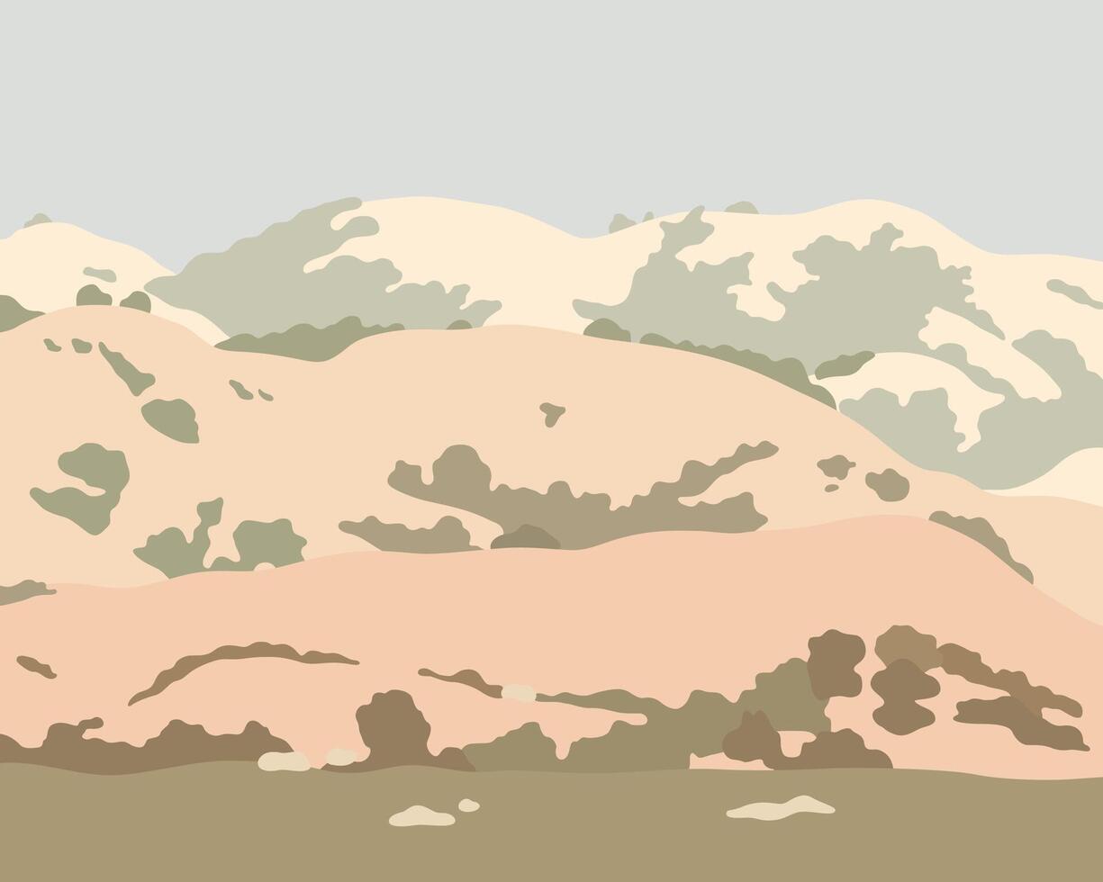 beautiful and attractive natural mountain views vector