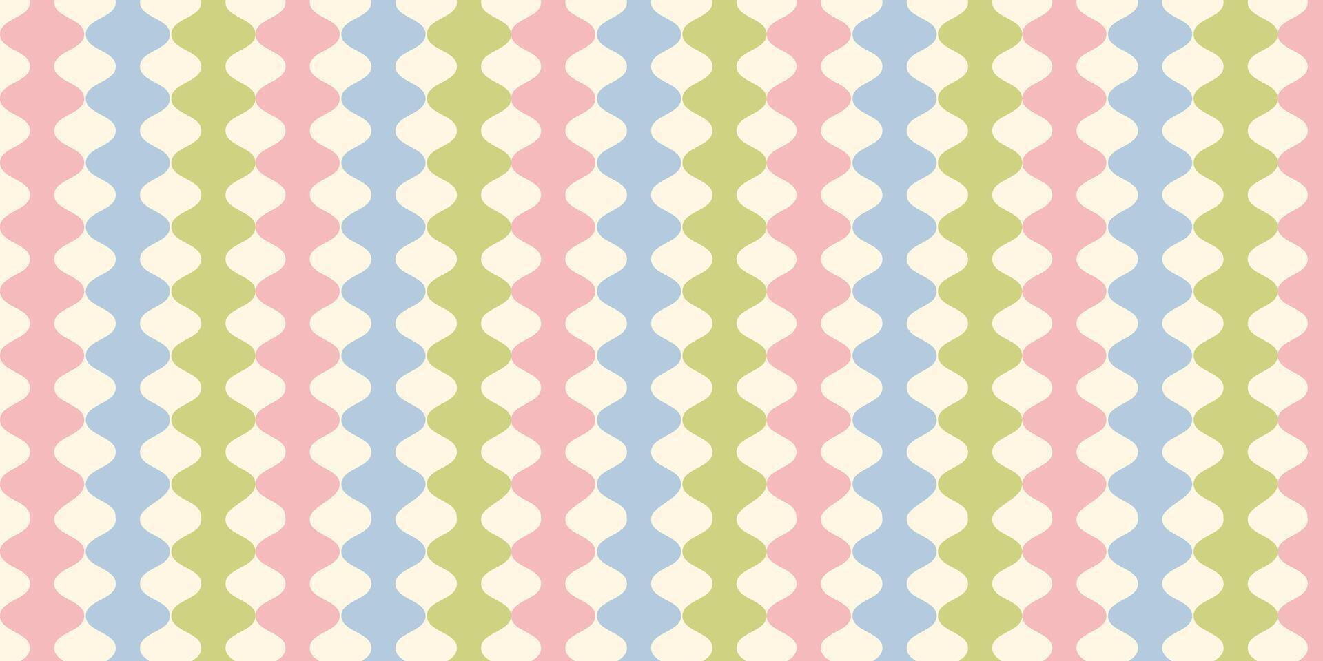 Seamless pattern of stripes of lines of bright colors in cartoon style. vector