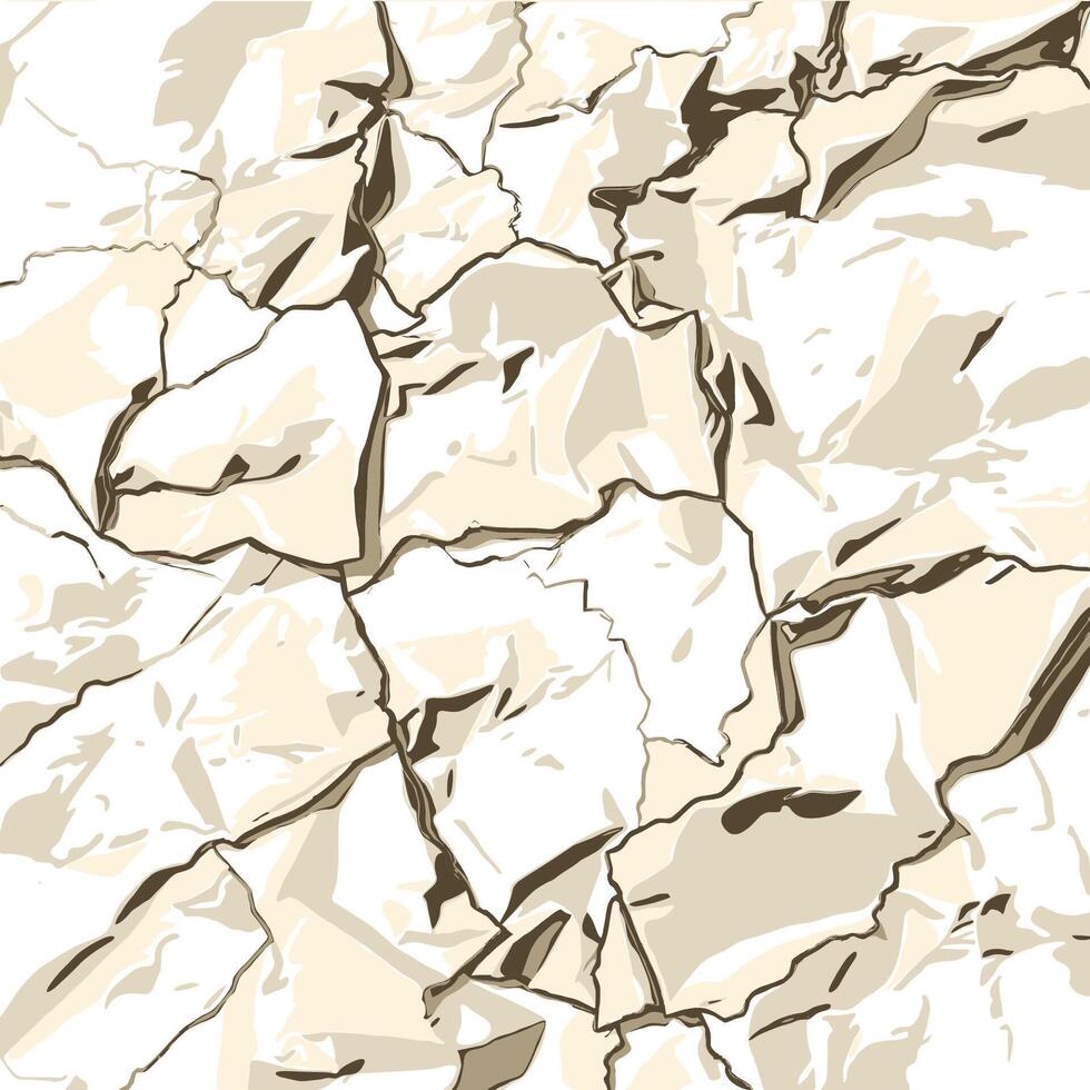 Textured Beige Cracked Surface Pattern vector