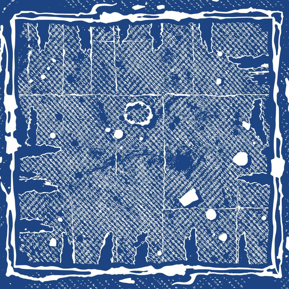 Blue and White Textured Pattern with Abstract Shapes vector