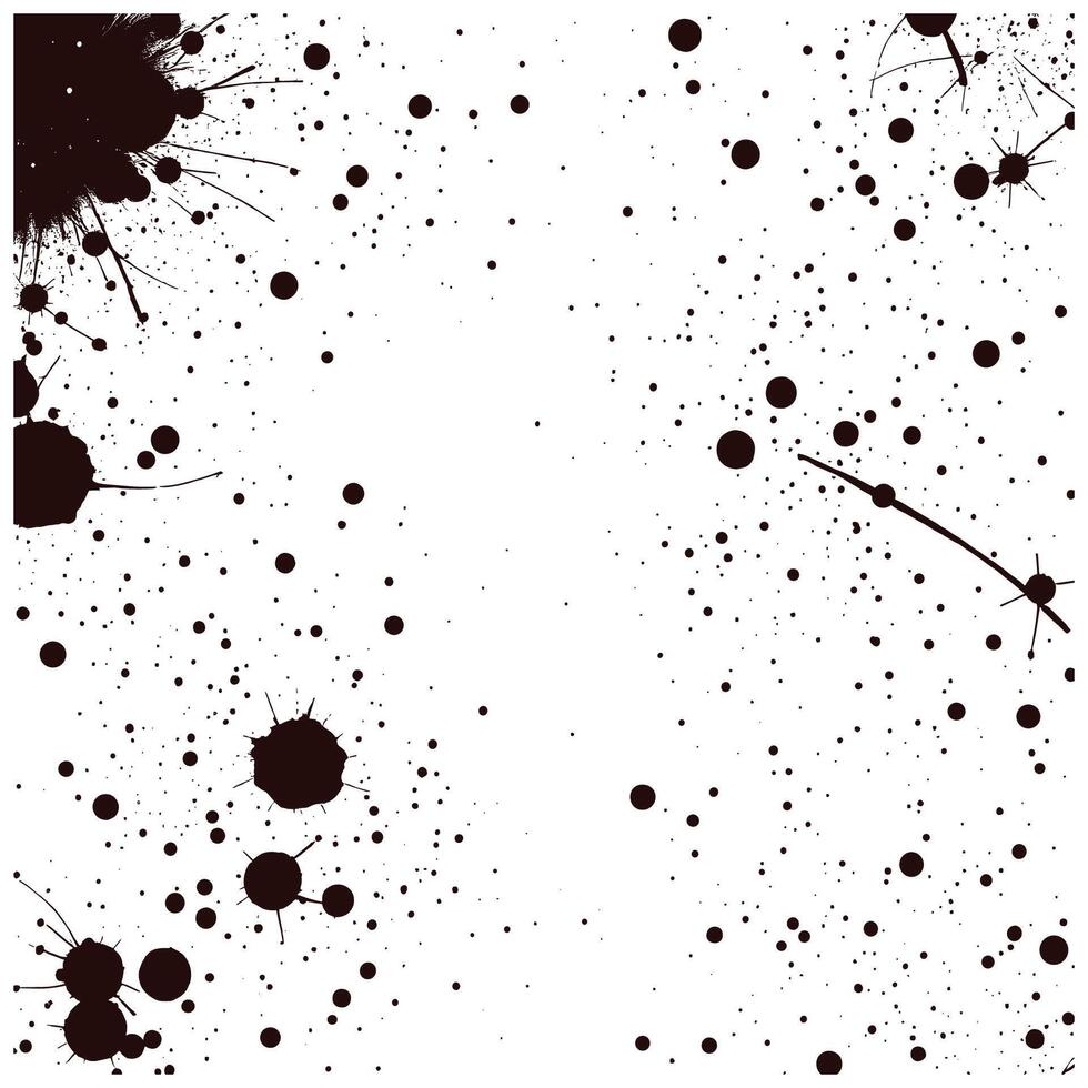 Brown Ink Splash Design with Dynamic Patterns vector