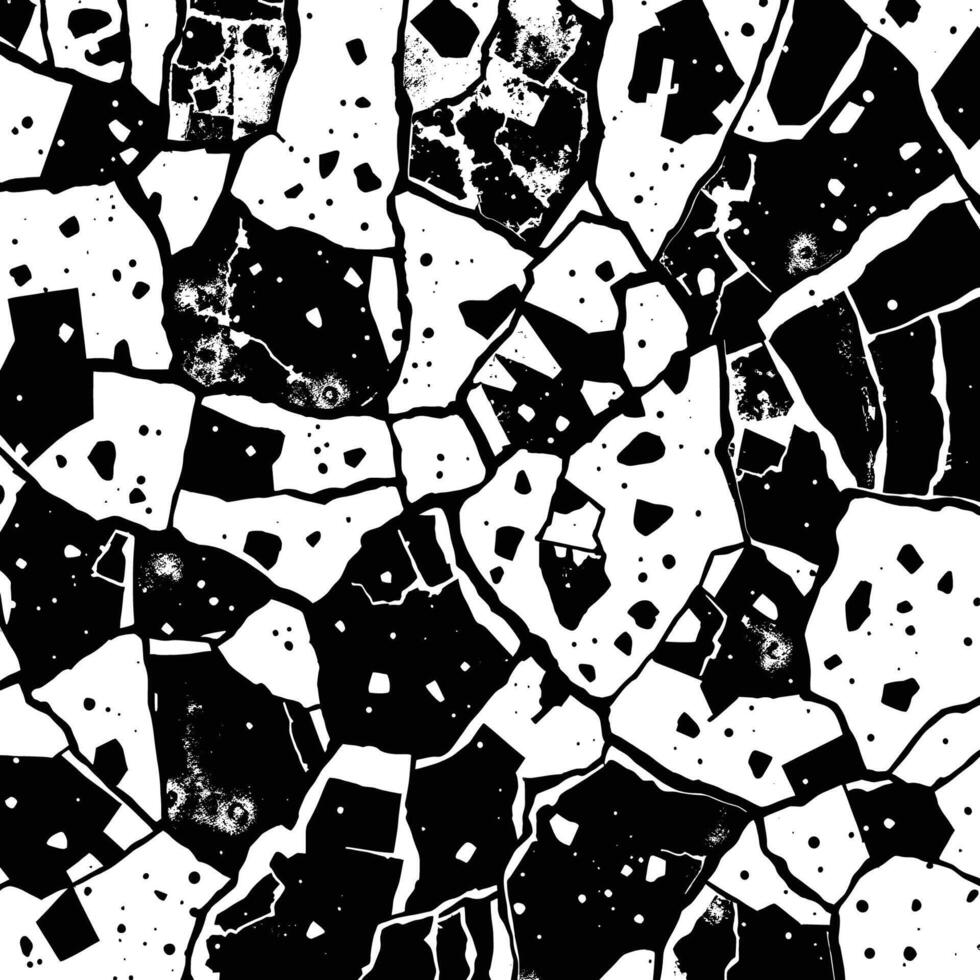 Geometric Black and White Fragmented Pattern Design vector