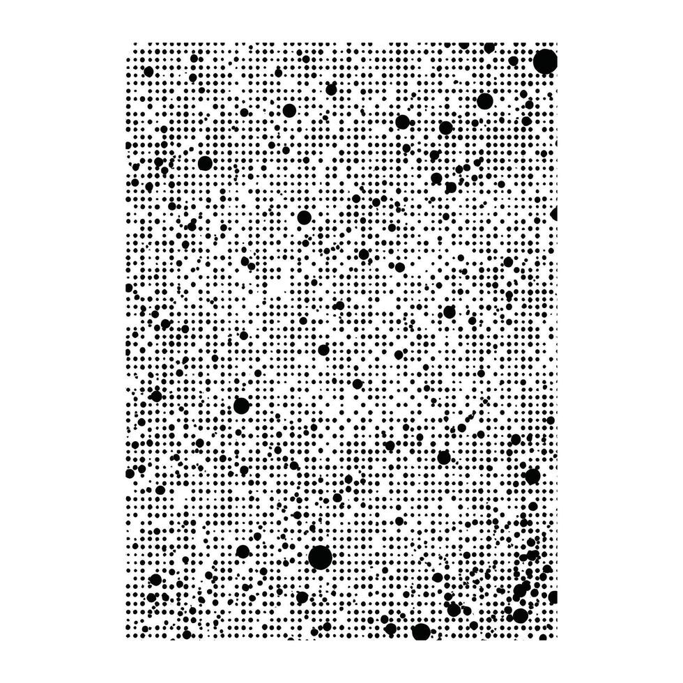 Rectangular Black Dot Pattern with Varied Sizes vector