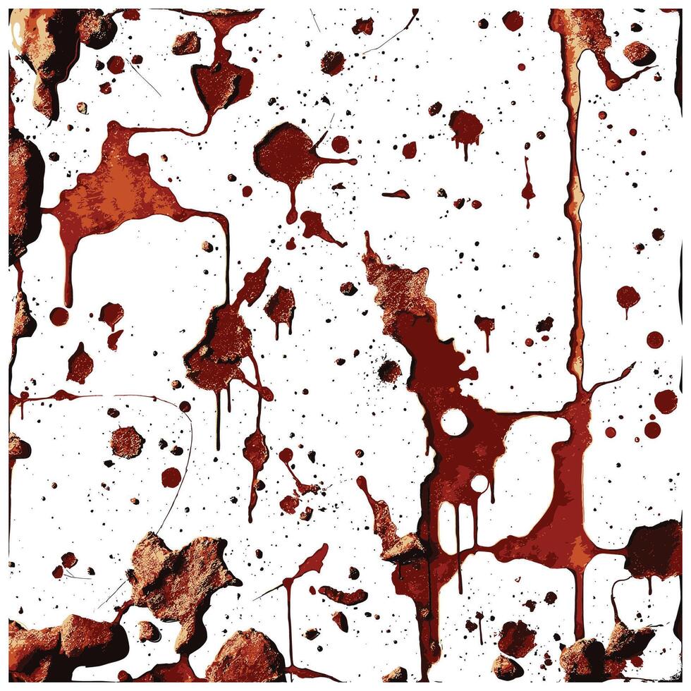 Abstract Red and Brown Paint Splash on White Background vector