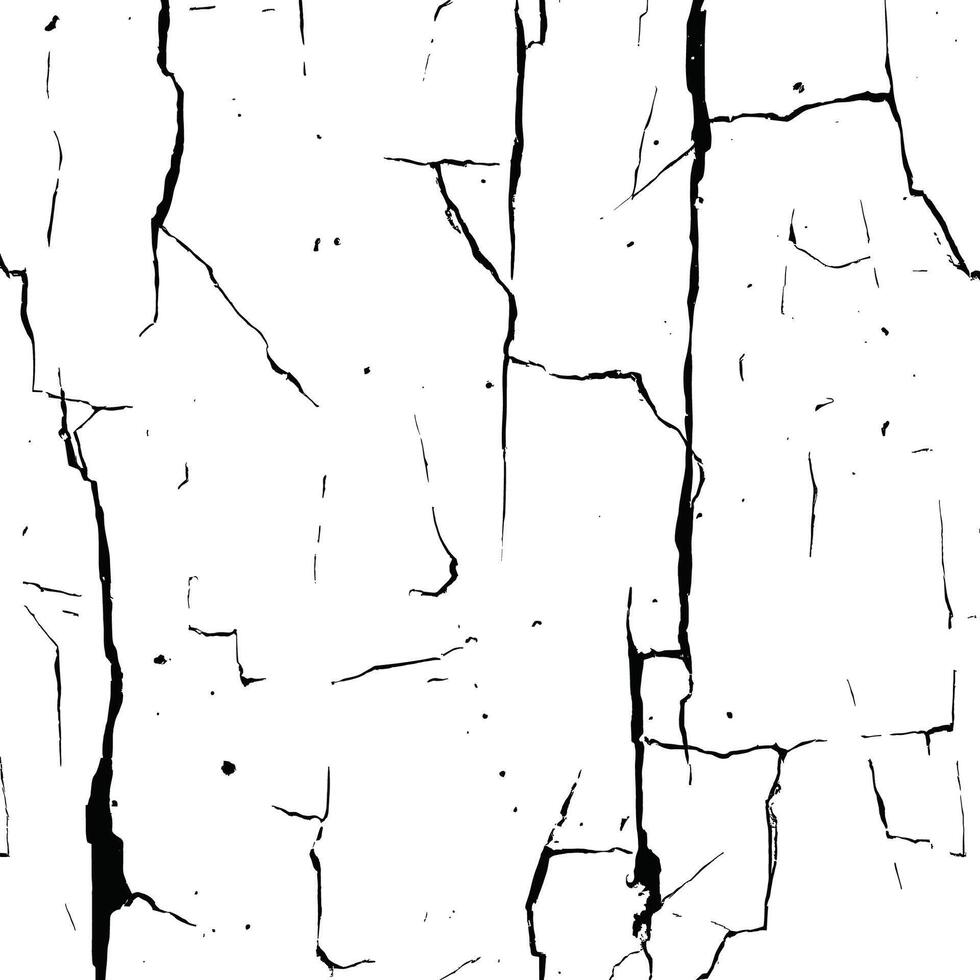 Clean Black and White Cracked Surface Pattern vector