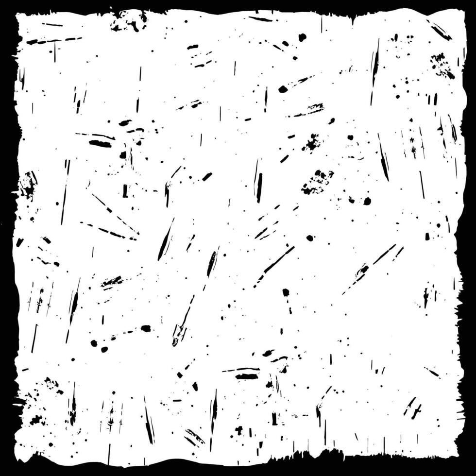 Grunge Black and White Texture with Ink Streaks vector