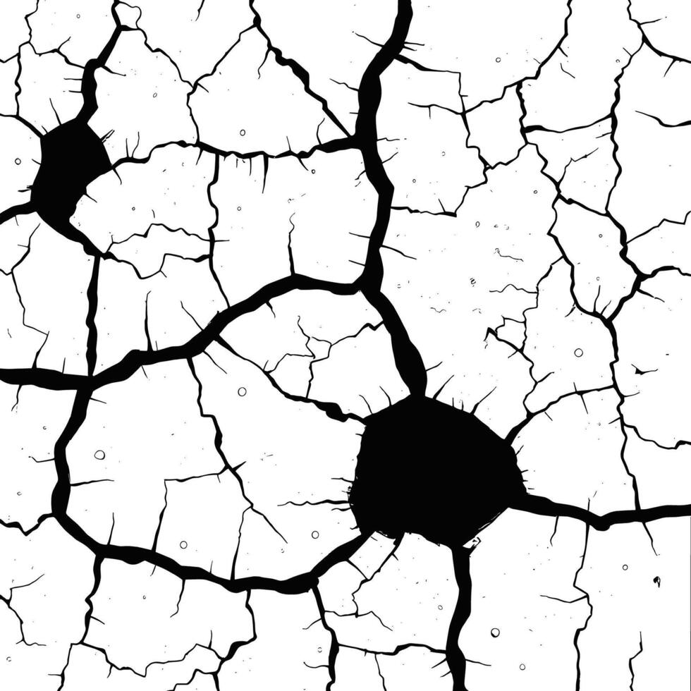 Cracked Surface Texture Illustration vector