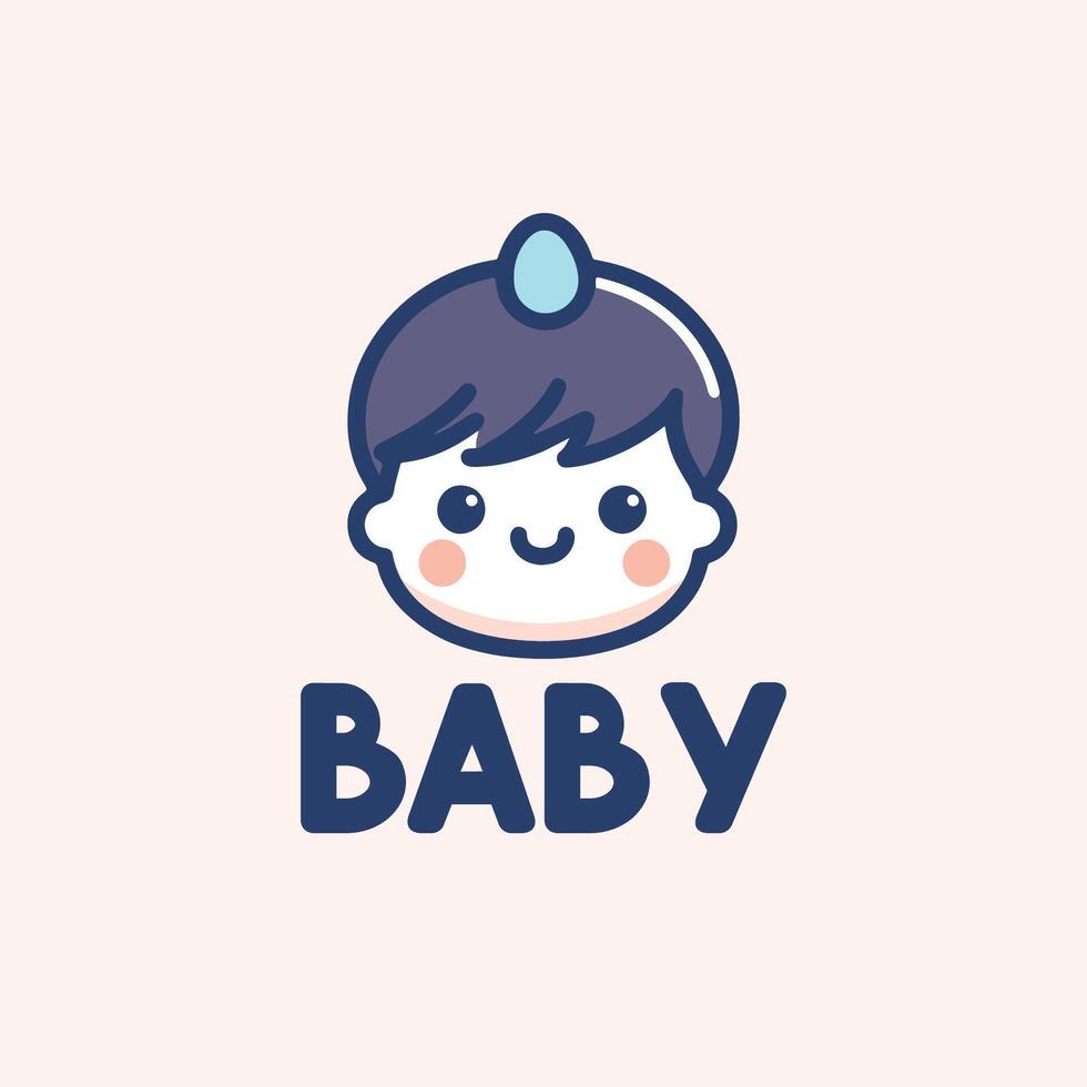 Baby logo design vector