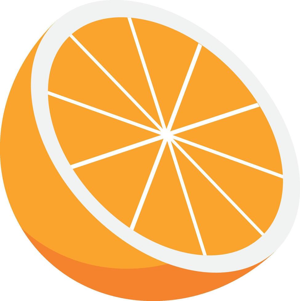 orange slice free clipart vector