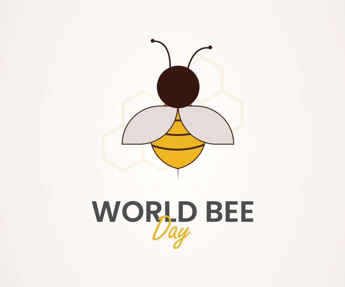 World bee day pro design element vector