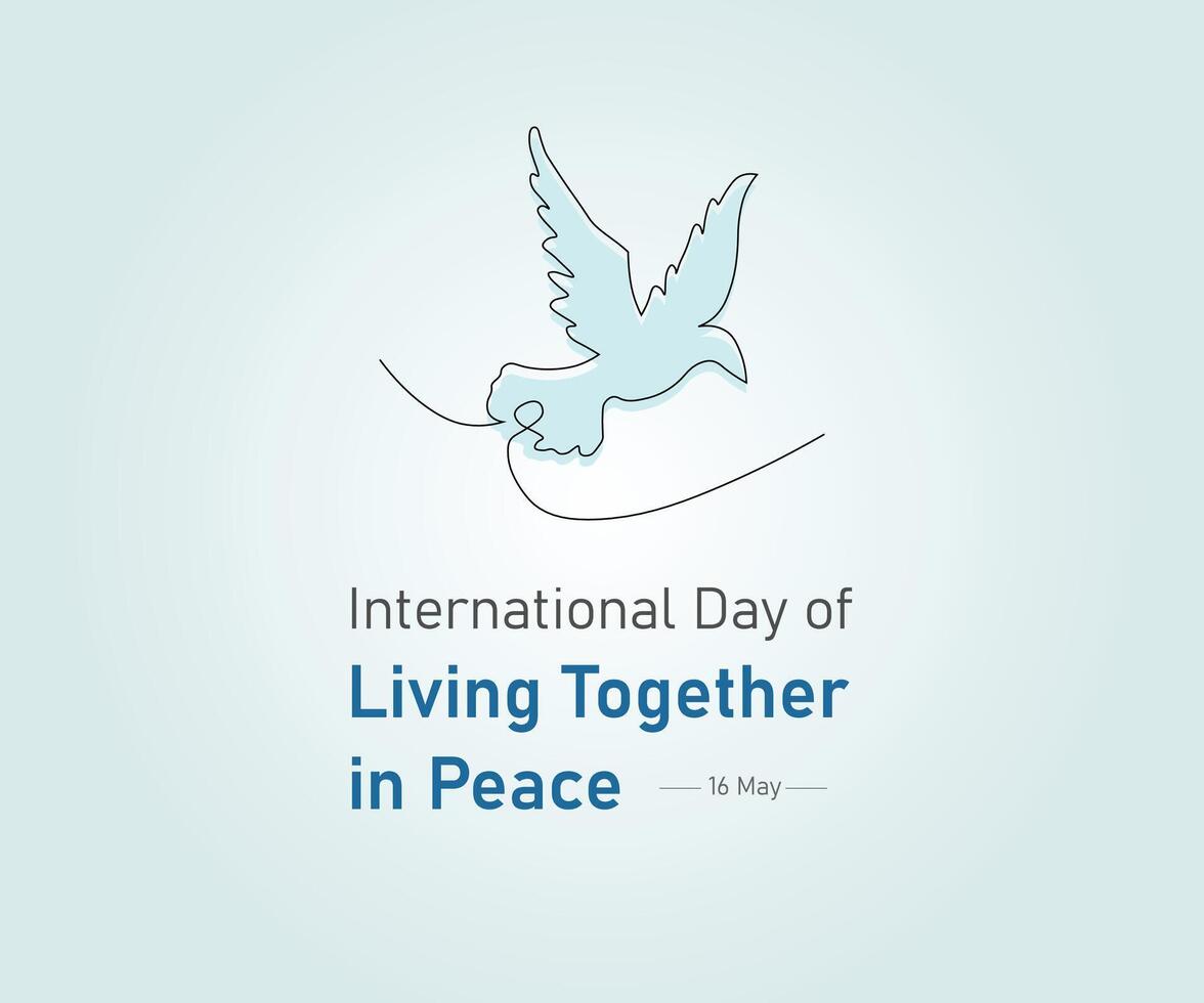 International Day of Living Together in Peace Pro Element vector